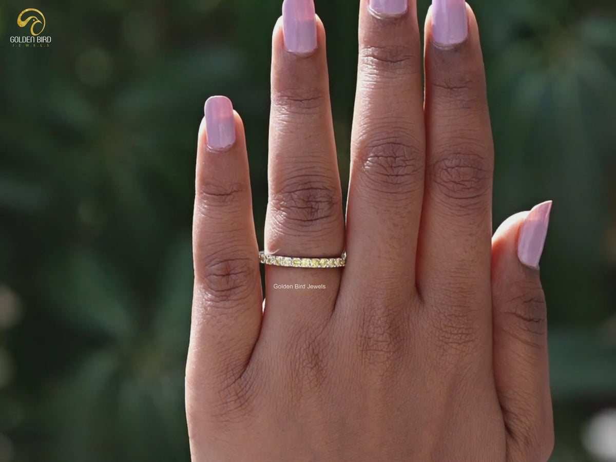 YouTube video of Yellow Round Eternity Band