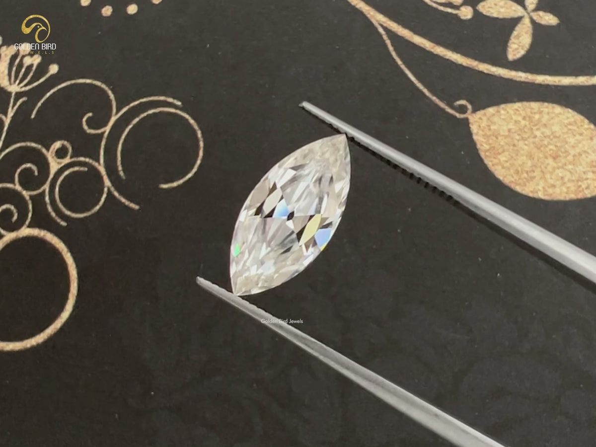 Old Mine Marquise Cut Loose Moissanite
