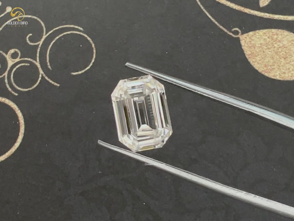 Old Mine Emerald Loose Moissanite Stone