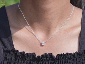 Youtube Video of Old Mine Cushion Lab Grown Diamond Pendant 