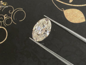 Off White Old Mine Oval Loose Stone
