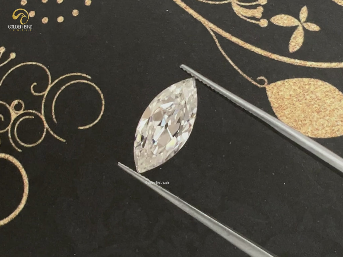 Old Mine Marquise Cut Loose Moissanite Stone