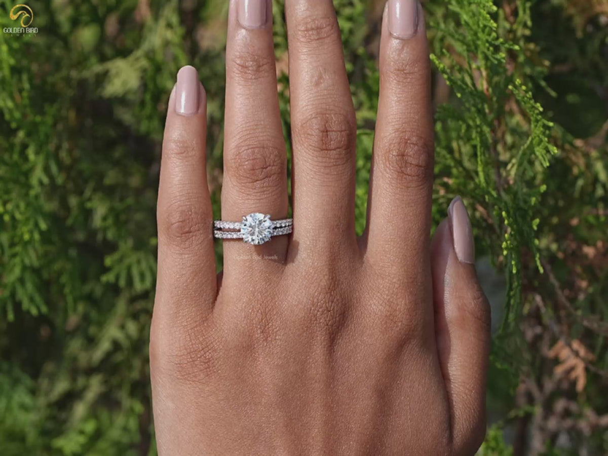 Round Cut Lab Grown Diamond Wedding Ring