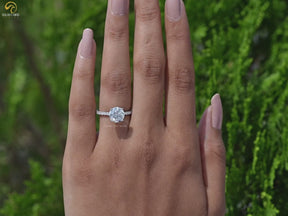 Old European Round Diamond Engagement Ring