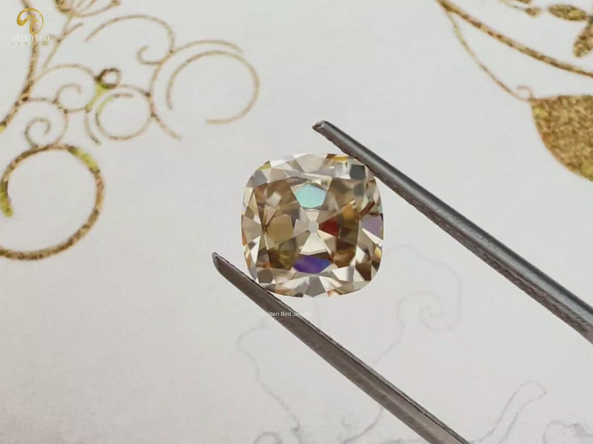 Loose Moissanite Old Mine Cut Cushion
