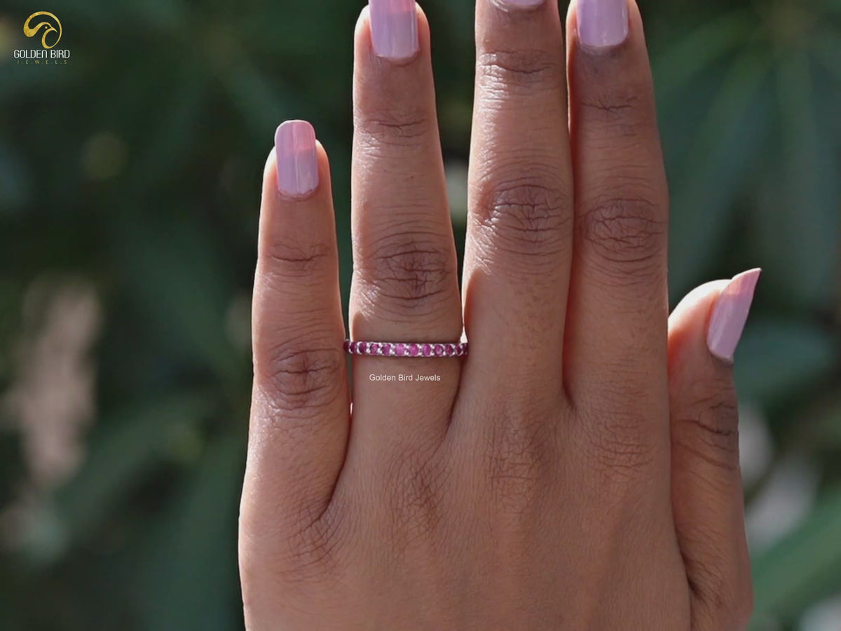 YouTube video of Tourmaline Round Eternity Band