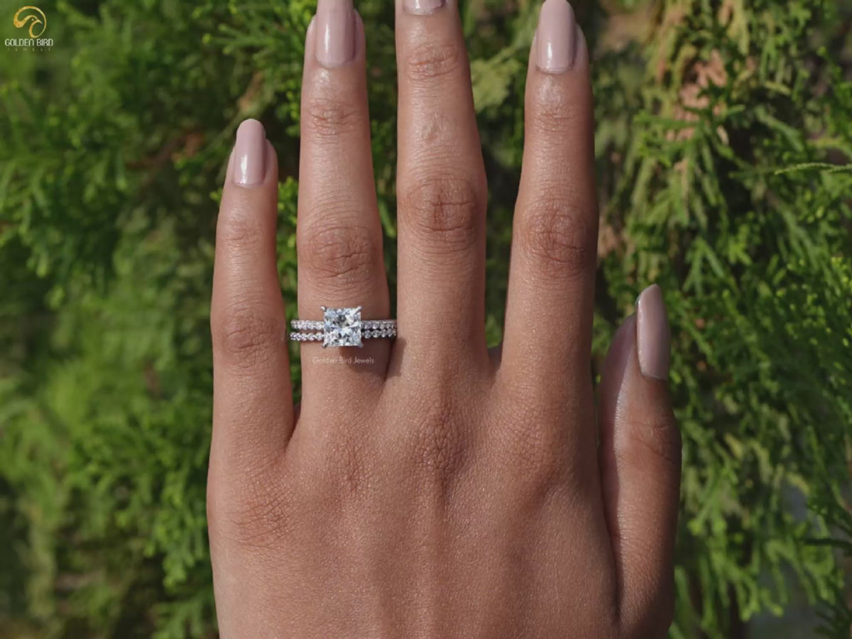 Princess Cut Lab Grown Diamond Ring