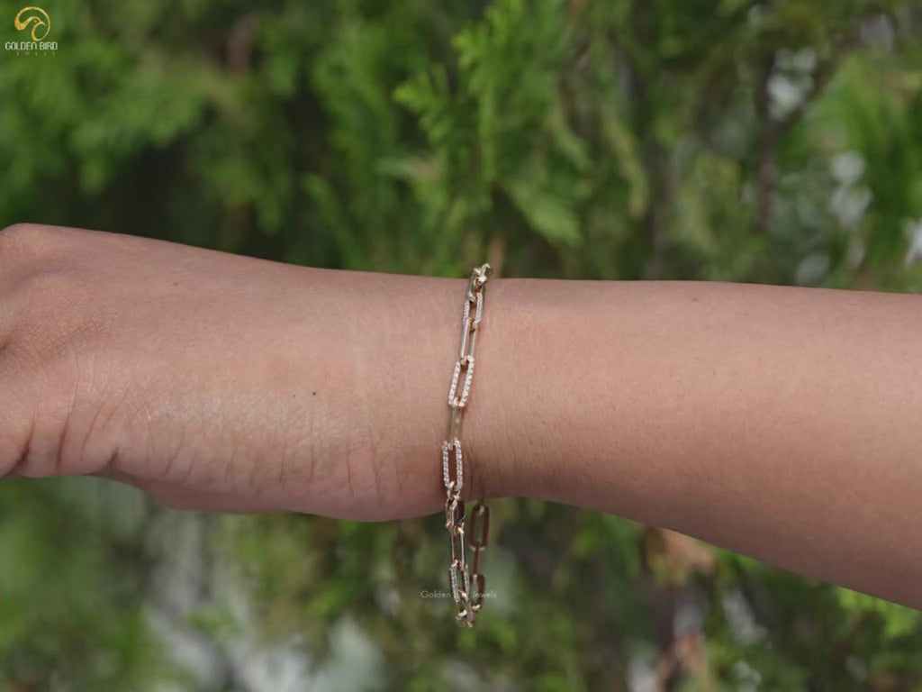 Youtube Video of Round Cut Lab Grown Diamond Link Bracelet