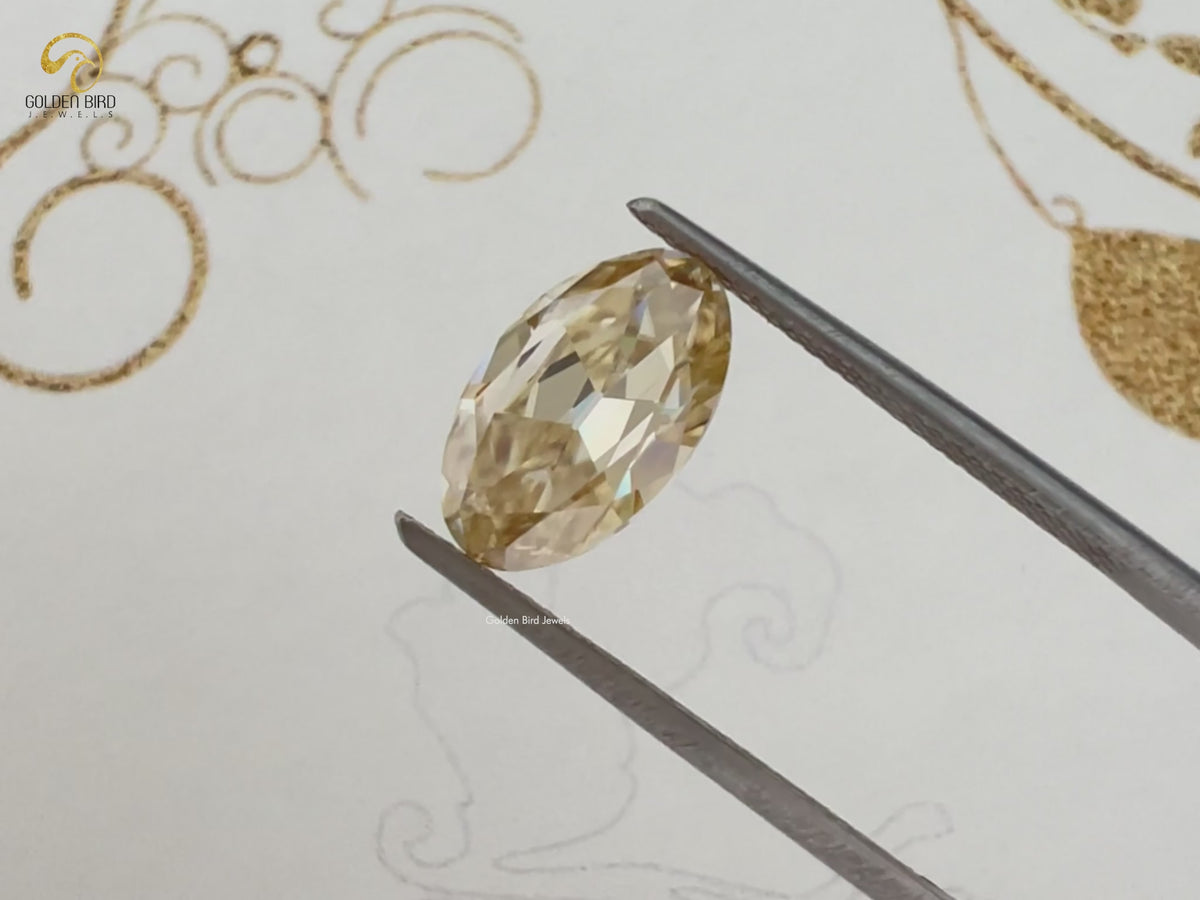 Old Mine Oval Cut Loose Moissanite Stone