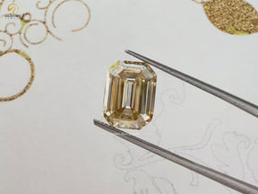 You tube Video Of Old Mine Emerald Cut Loose Moissanite Stone