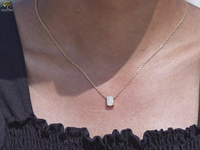 Radiant Cut Lab Grown Diamond Pendant