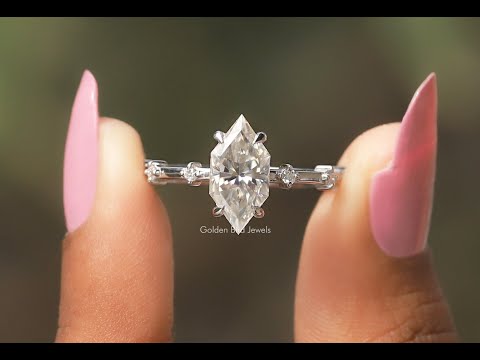 YouTube Video Of Dutch Marquise Cut Half Eternity Engagement Ring