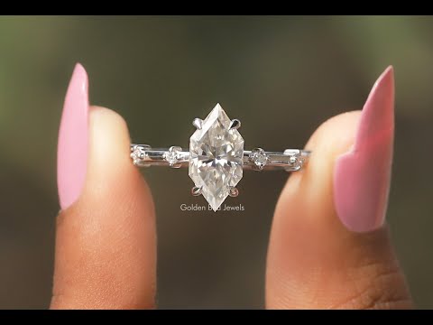 [YouTube Video Of Dutch Marquise Cut Half Eternity Engagement Ring]-[Golden Bird Jewels]