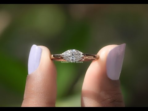 YouTube Video Of Marquise Cut Moissanite Engagement Ring
