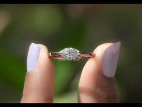 YouTube Video Of Marquise Cut Moissanite Engagement Ring