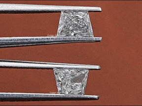 You tube videao of  Trapezoid Cut Loose Lab Diamond Pair