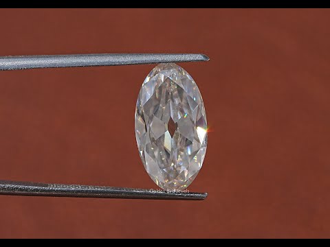 [YouTube Video Of Old Mine Moval Cut Loose Moissanite Stone]-[Golden Bird Jewels]
