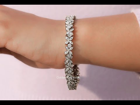 Youtube Video of Round Cut Lab Diamond Multi Stone Bracelet 