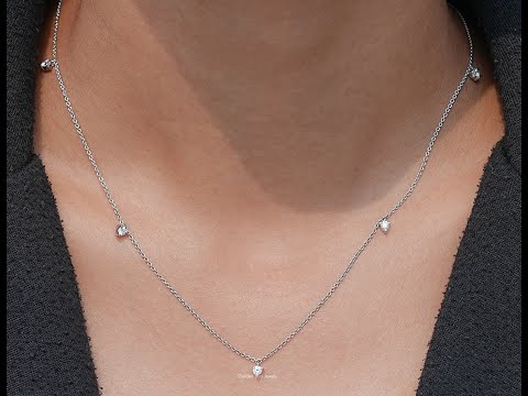 Youtube Video of Round Cut Lab Diamond Necklace
