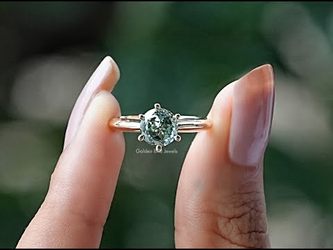 YouTube Video Of Portuguese Cut Round Moissanite Solitaire Ring