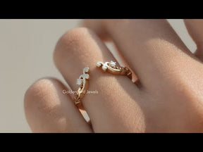 [YouTube Video Of Round Cut Moissanite Matching Band]-[Golden Bird Jewels]