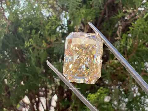  You tube Video Of Brown Radiant Cut Loose Moissanite 