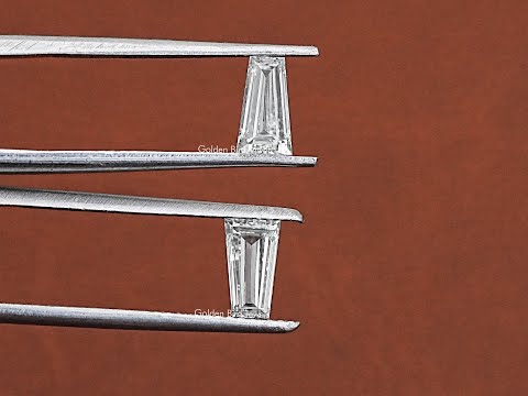 Youtube Video of  Baguette Cut Loose Lab Diamond Pair