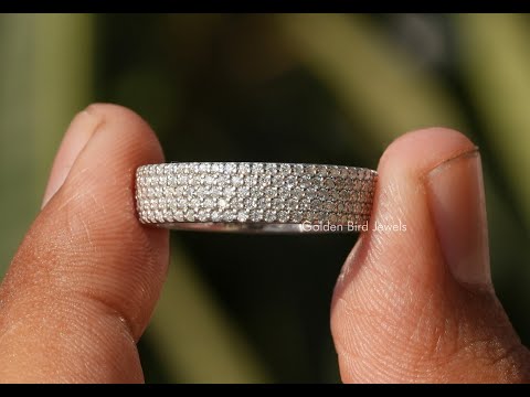 YouTube Video Of Moissanite Round Cut Eternity Band