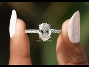 You Tube Video Of Moissanite Hidden Halo Engagement Ring