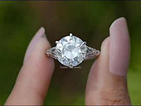 YouTube Video Of Round Cut Moissanite Vintage Ring