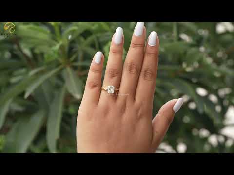 [YouTube Video Of Moissanite Old Mine Radiant Cut Engagement Ring]-[Golden Bird Jewels]