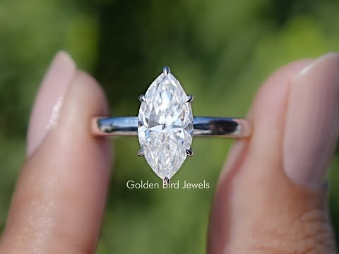 You tube Video of halo stone engagement ring with white Moissanite 	
