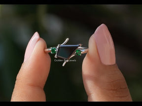 YouTube Video Of Kite Cut Moissanite Engagement Ring