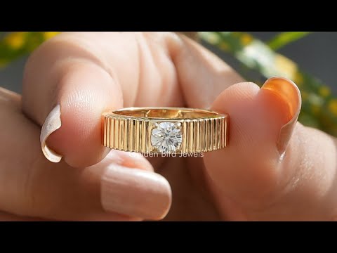 YouTube Video Of Round Cut Lab Grown Solitaire Engagement Ring