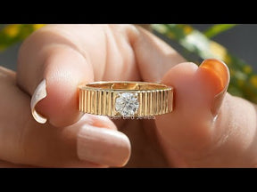 [YouTube Video Of Round Cut Lab-Grown Solitaire Engagement Ring]