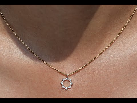 Youtube Video of Round Shaped Open Diamond Pendant
