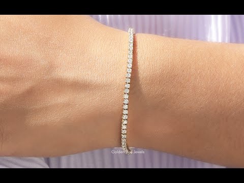 YouTube Video Of Round Cut Diamond Tennis Bracelet