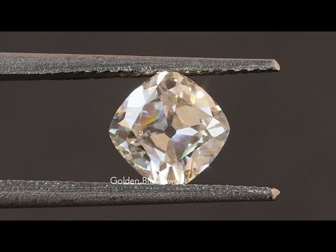 [YouTube Video Of Old Mine Cushion Cut Loose Moissanite]-[Golden Bird Jewels]