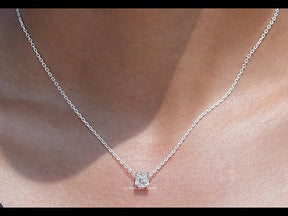 YouTube Video Of Asscher Cut Lab Grown Pendant