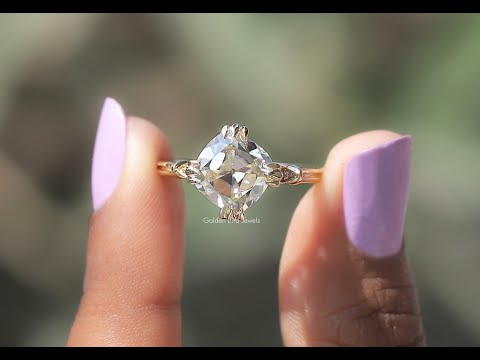 You Tube Video Of Old Mine Cushion Solitaire Ring