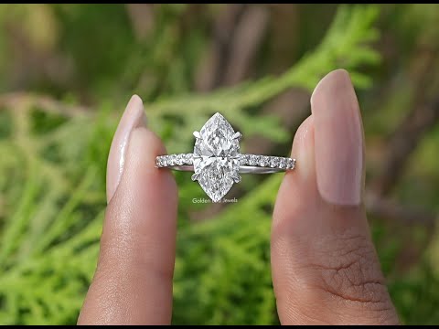 YouTube Video Of Marquise Cut Diamond Solitaire Ring