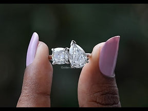 YouTube Video Of Cushion and Pear Cut Toi Moi Engagement Ring     