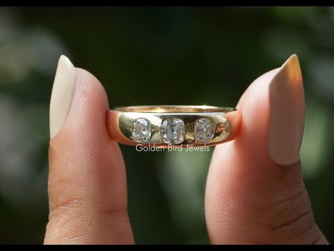 YouTube Video Of Old Mine Cushion Cut Moissanite Ring