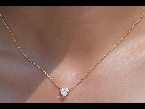 YouTube Video Of Heart Shaped Lab Grown Pendant