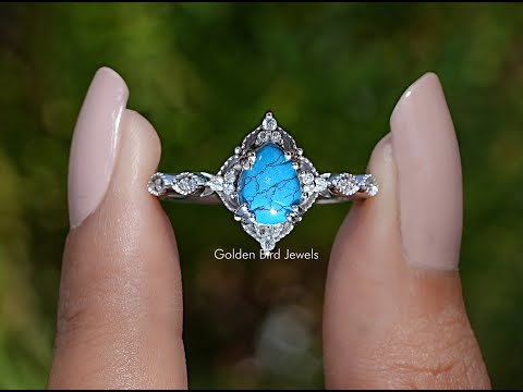 YouTube Video Of Pear Cut Gemstone Accent Ring