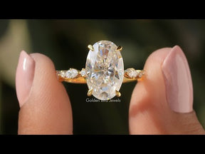 [YouTube Video Of Oval Cut Hidden Halo Ring]-[Golden Bird Jewels]