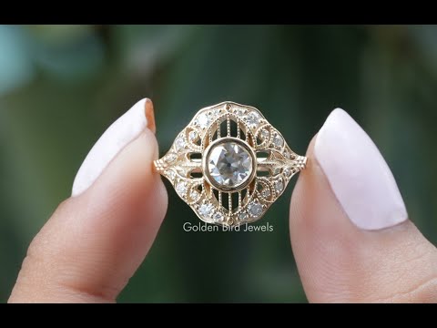 YouTube Video Of OEC Round Cut Art Deco Ring