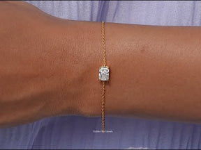 YouTube Video Of Radiant Cut Lab Diamond Chain Bracelet