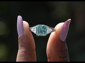 YouTube Video Of Radiant Cut Moissanite Ring
