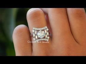 [YouTube Video Of Old European Round Cut Moissanite Ring]-[Golden Bird Jewels]